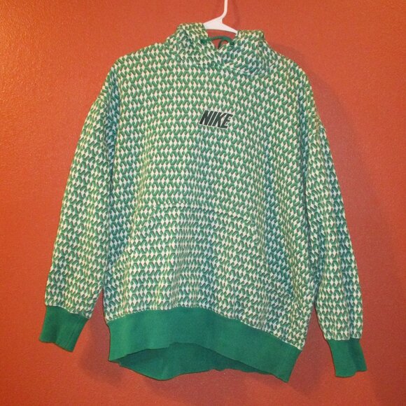 Nike Other - Nike Hoodie White Label Men Medium Green White Black Long Sleeve Pullover